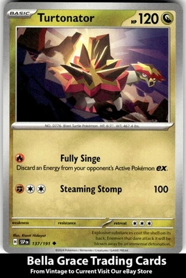 Turtonator #137/191 SV08: Surging Sparks Pokemon Uncommon - Image 1 of 2