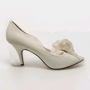 Vintage Jamie Nicole weißer High Heel mit Federaufsatz.  Größe 11 M - Bild 1 von 23