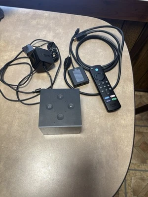 Amazon Fire TV Cube W/Remote & Wires Model A78V3N-Works HDMI Cable Free Ship - Image 1 of 3