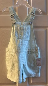 So Girls Shortalls Size 12 Light Aqua New - Picture 1 of 5