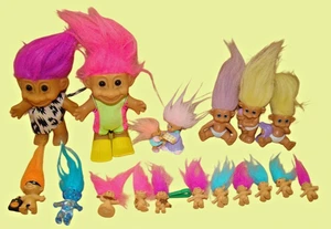 17 muñecas Troll años 1980-90 RUSS TNT Norfin diferentes fabricantes modelo raro - Imagen 1 de 9