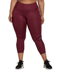 ADIDAS Women's Zoe Saldana AeroREADY Legging Plus Size 3X Victory Crimson - Picture 1 of 17