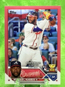 Michael Harris II RC /50 Mother's Day Pink - 2023 Topps Update #US225 ATL Braves - Picture 1 of 11