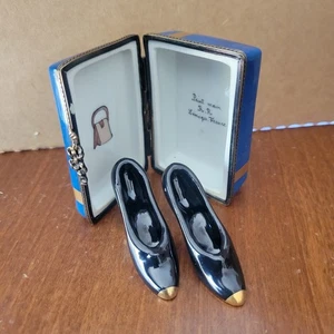 Caja baratija zapatos arlequín vintage Limoges colección Rochard - Imagen 1 de 18