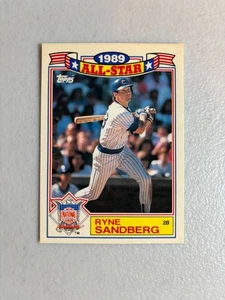 1990 Topps All Star Ryne Sandberg #3 Commemorative Set 1989 All Star Game - Picture 1 of 2