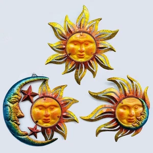 Home Wall Decor Living Room of Glass Sunface, Home Decor Wall Hanging Decor M... - Picture 1 of 6
