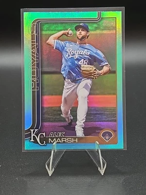 2025 Topps Baseball Aqua Rainbow Foil #607 Alec Marsh - Image 1 of 2