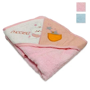 Peignoir Bébé Triangle IRGE Avec Broderie Lapin En Éponge 2543 - Imagen 1 de 7