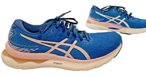 ASICS Gel Nimbus 24 donna blu francese rosa d'orzo donna 11