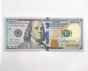 2009 A $100 One Hundred Dollar Green Seal Star Banknote LA 03547996 * - Picture 1 of 2
