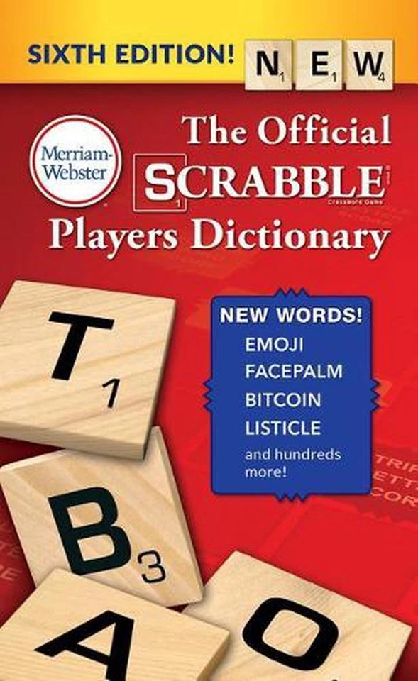 The Official Scrabble Players Dictionary by Merriam-Webster (English) Paperback  - Image 1 of 1