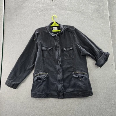 Torrid Women Jacket 4 Black Floral Heart Bird Star Embroidery Property Of No One - Image 1 of 4