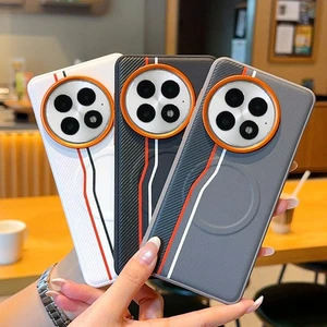 For OnePlus 13 5G, Fashion Hybrid Armor Leather Magnetic Shell Back Cover Case - Picture 1 of 17