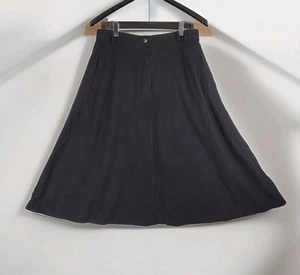 Land's End Wool Blend A Line Skirt With Pockets Academia Sz 14 - Picture 1 of 7