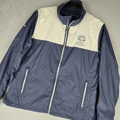 Jaqueta de golfe Ralph Lauren masculina média azul branca aberta EUA Pinehurst voluntária 2014 - Imagem 1 de 4