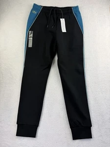 LACOSTE SPORT Marineblau Kontrast Seitenpaspel Einsatz Fleece Jogginghose Herren S Neu mit Etikett - Bild 1 von 22