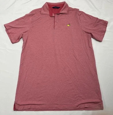 Polo de golf Clubhouse Collection Augusta Masters Italia jaspeado rojo rosa para hombre M Foto 1 de 4