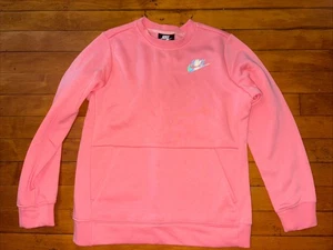 Girls Pink Nike Sweatshirt Size Large - Picture 1 of 5