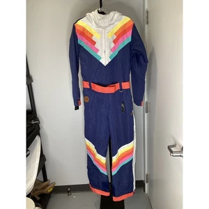 Tipsy Elves Damen Schneeanzug Santa Fe Shredder Blau Retro Anzug - Gr. L - Neu - Bild 1 von 6