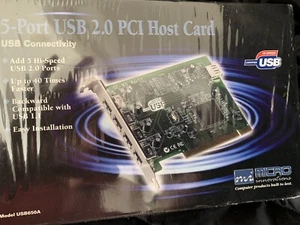5-Port USB 2.0 PCI Host Card - Zdjęcie 1 z 2