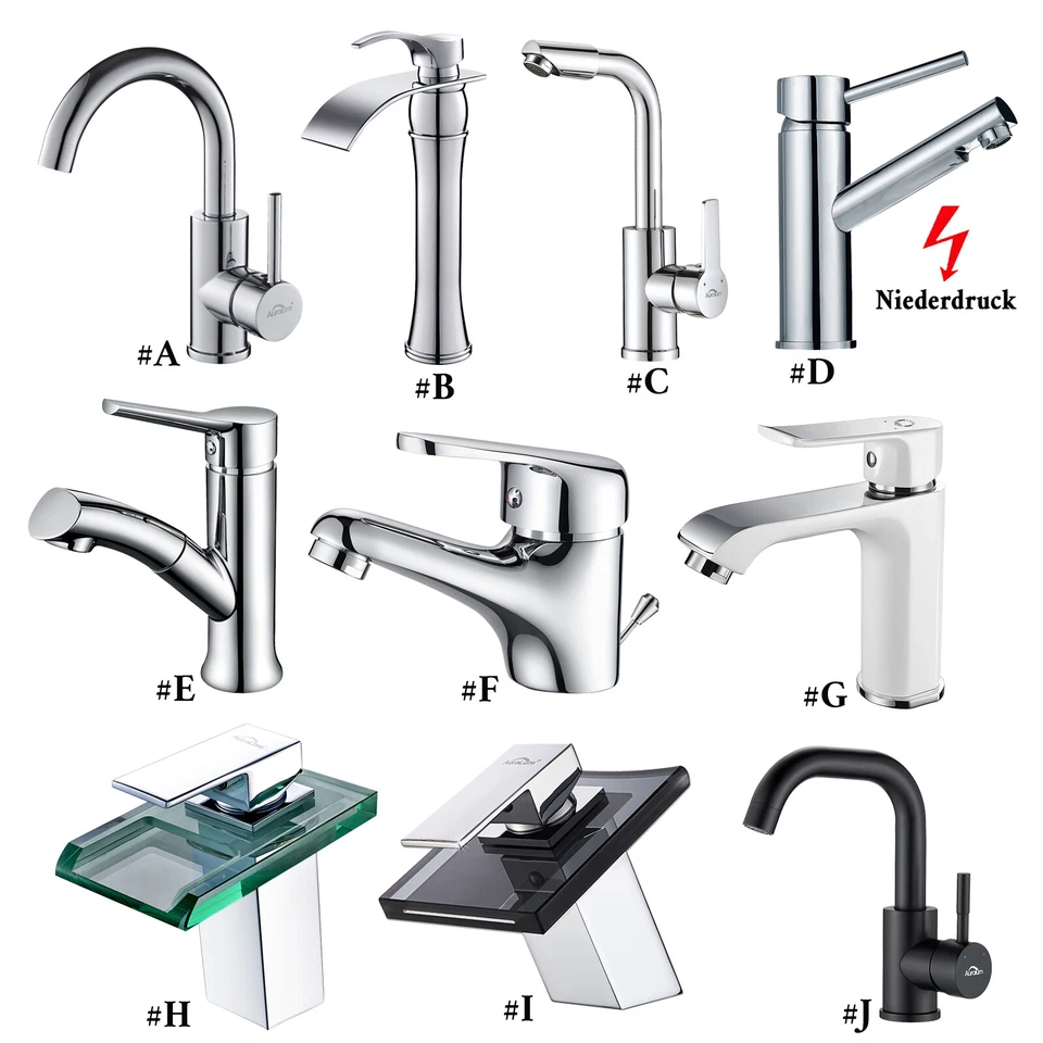 Wasserhahn Waschtischarmatur Waschbecken Badarmatur Mischbatterie Einhandmischer - Bild 1 von 1