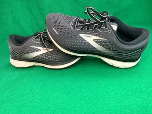 Women's Brooks Ghost 13 Black/Pearl/Hushed Violet Shoes Sz 7 Wide * No Insoles * - Picture 1 of 12