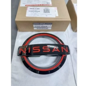 NEW black red circle emblem NISSAN Navara FRONT RADIATOR GRILL D23 DC Genujne - Picture 1 of 11