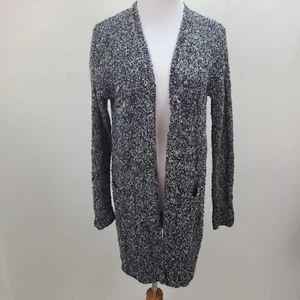 Topshop Cárdigan Abierto Suéter Mujer 4 Negro Gris Tejido Bolsillos Manga Larga - Imagen 1 de 10