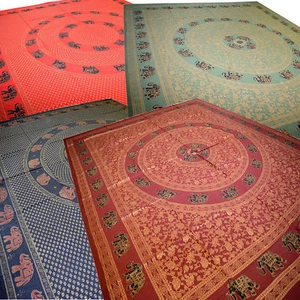 Copriletto mandala arazzo da parete copriletto panno decorativo India Goa Yoga hippie top - Foto 1 di 6