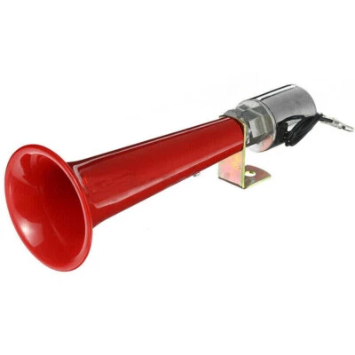 Car Air Horn Super Loud Single Trumpet For Marine Boat Truck Lorry 180DB Red - Image 1 of 4