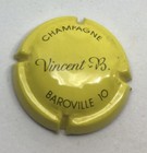 VINCENT B. - N° 10 - BAROVILLE - CAPSULE CHAMPAGNE - JAUNE ET NOIR