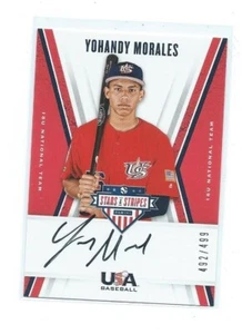 2019 Panini USA-Yohandy Morales Autograph /499 - Picture 1 of 1