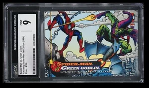 Amazing Spider-Man 1994 primera edición Fleer Spider-Man Vs. Duende Verde CGC 9 Inglés - Imagen 1 de 2