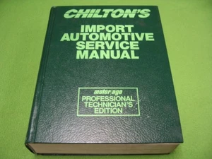 89-93 CHILTON'S PRO IMPORT AUTOMOTIVE SERVICE MANUAL - Picture 1 of 1