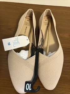 Time and Tru Women’s 10 Memory Foam Knit Ballet Flats NWT - Picture 1 of 11