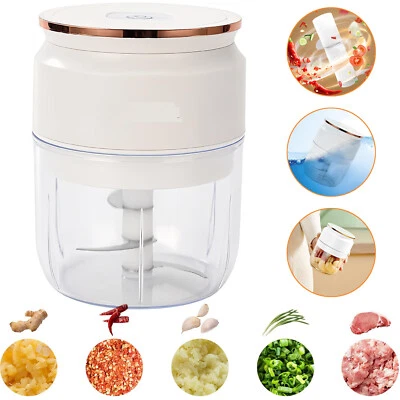 Elektrisch Zerkleinerer Mini Knobstampfer Universalzerkleinerer für Chilis, Obst - Bild 1 von 4
