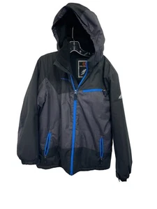 Free Country FCXtreme Performance Black /Grey Youth XL Hooded Snowboard Jacket - Picture 1 of 5
