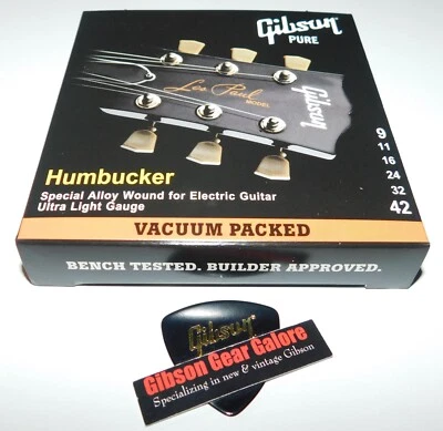 Gibson Les Paul 吉他弦 9/42 拾音器灯量规合金零件定制 NOS — 第 1/3 张图片