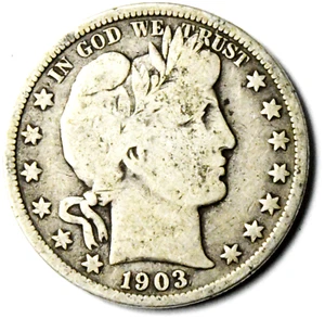 1903 O 50c Barber Silber Half Dollar Fifty Cents USA New Orleans - Bild 1 von 3