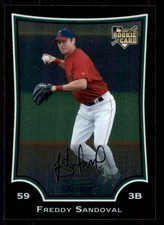 2009 Bowman Chrome Freddy Sandoval RC Los Angeles Angels #216