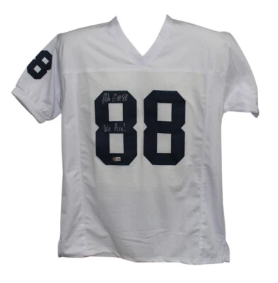 Mike Gesicki Autographed/Signed College Style White XL Jersey Beckett BAS 34516 - Image 1 of 4