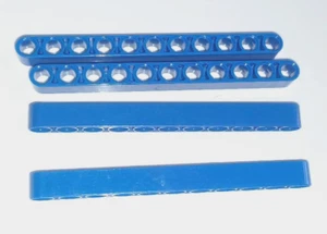 LEGO BLUE TECHNIC LIFTARM LOTTO / DIMENSIONI 1x11 / quantità 4x / parte #32525 - Foto 1 di 2