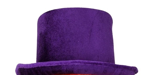 Purple Velvet Lincoln Top Hat Pk 1 - image 1 of 1