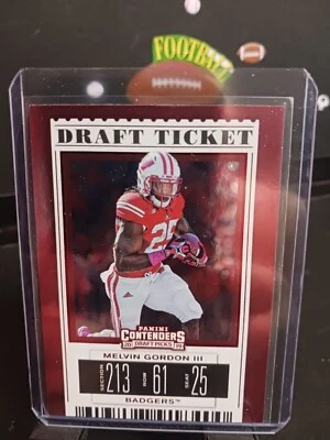 2019 Panini Contenders Draft Season Ticket #70 Melvin Gordon III Badgers - Image 1 of 2