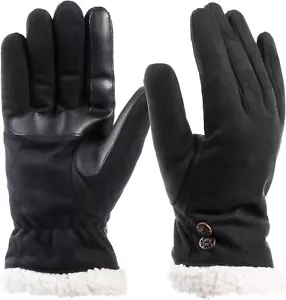 Isotoner Microfaser Damen Winterhandschuh mit Knopfdetail S/M - Bild 1 von 1