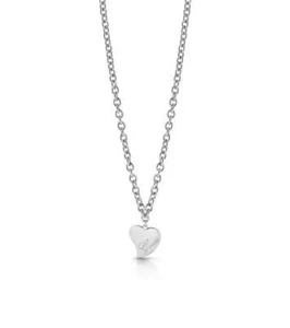 Collana Guess con cuore schiacciato inciso "GUESS" UBN28059 - Foto 1 di 3