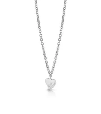 Collana Guess con cuore schiacciato inciso "GUESS" UBN28059 - Immagine 1 di 3