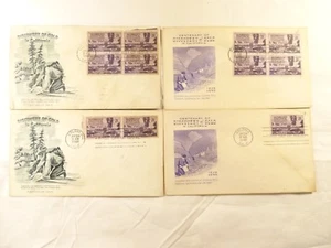 Set of 4 U S Stamp FDC First Day Cover California Gold Cent Jan 24 1948 954 - Picture 1 of 6