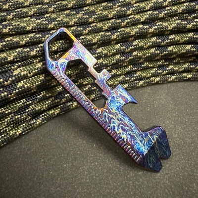 Barra de titanio RIHE Design TC4 EDC abridor de botellas palanca - color Foto 1 de 4