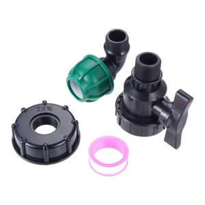 1PC Water Pipe Fitting IBC Tank Thread Connector 25mm For Home Gardening - Picture 1 of 13